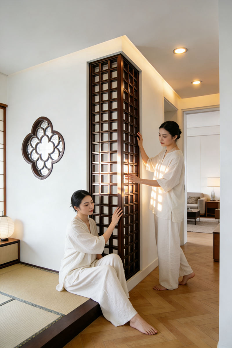 轉(zhuǎn)角屏風(fēng)